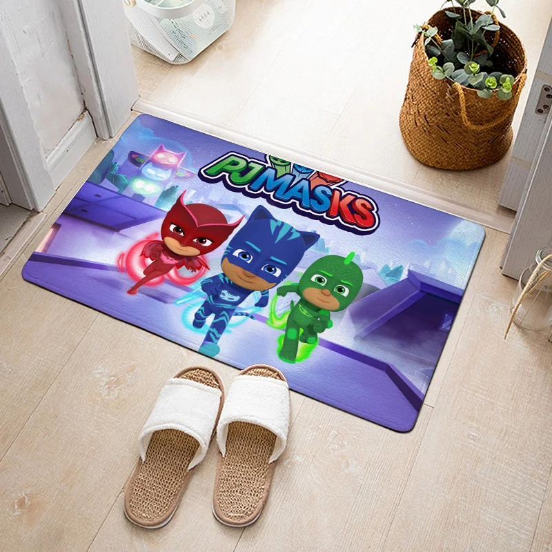 40*60 см Pj Маски мультфильм фигура водопоглощающий ковер Catboy Owlette Gekko ковры для дома гостиная игрушки для детей подарок