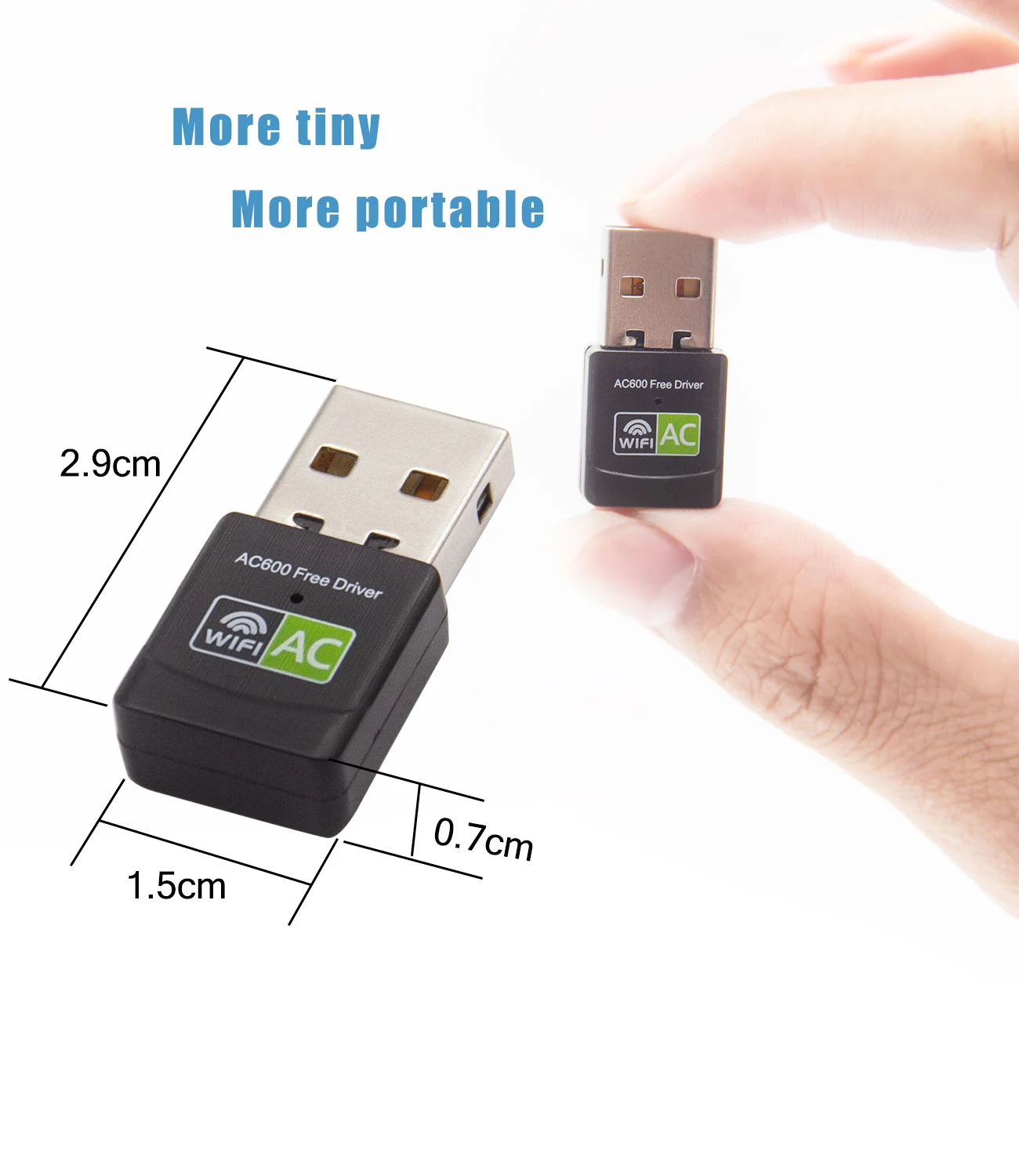 

USB Wi-fi адаптер с антенной, 600 Мбит/с, 5 ГГц