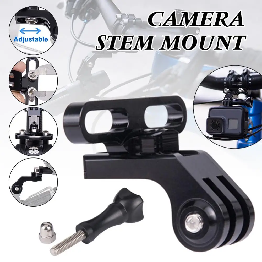 

Aluminum Alloy Bike Stem Action Camera Mount Adapter Flash Holder Accessory for GoPro