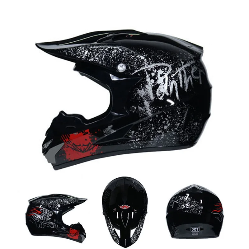Внедорожный мото rcycle шлем Casco moto Полный лицевой мото крест руля Профессиональный мото rbike ATV Mt горные гонки Dirt Bike для мужчин - Цвет: Dark gray helmet