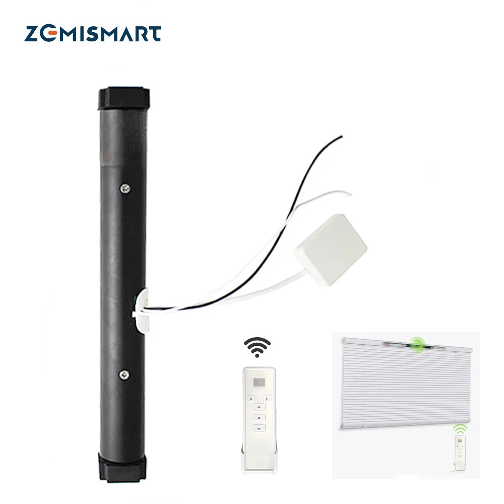 Zemismart Tuya WiFi Blind Motor For Aluminum Roman Shade Honeycomb Curtain Alexa Google Home Smart Control