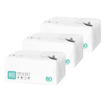 

240 Sheets Facial Towels Disposable Soft Dry and Wet Comfortable Face Wipes Face Washclothin stock