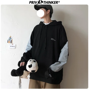

Privathinker Men Patchwork Streetwear Hoodies 2020 Mens Harajuku Fashions Hooded Sweatshirts Male Colorful Korean Hoodies Spring