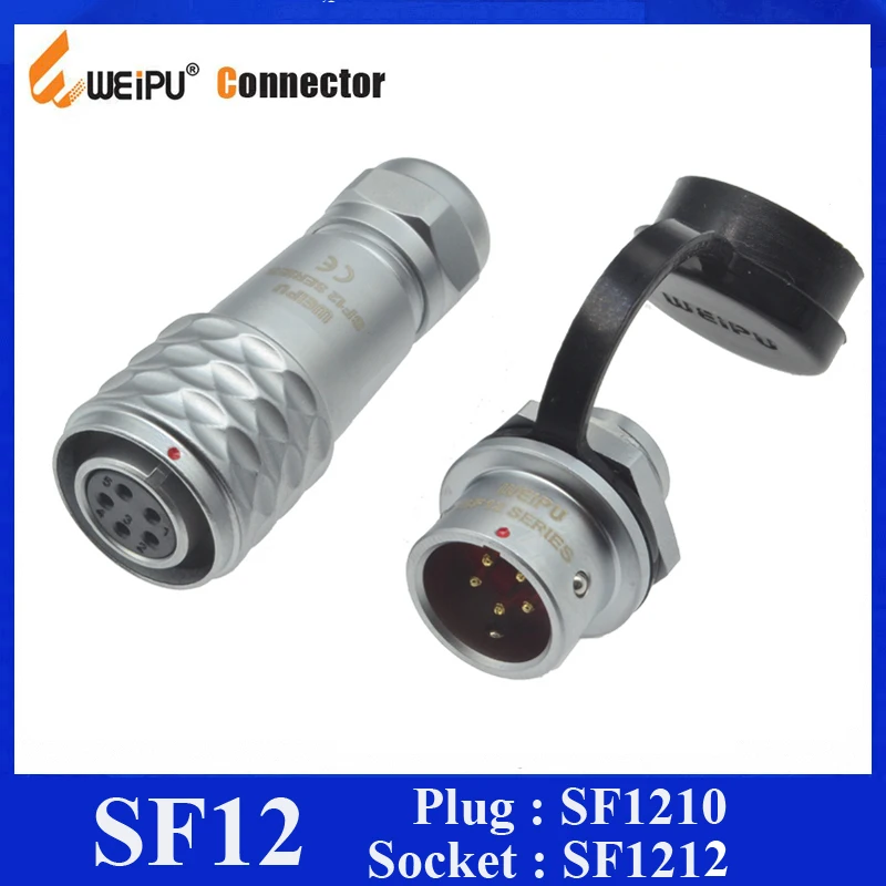 Оригинальные Weipu SF12 разъем 2 3 4 5 6 7 9 Pin IP67 водонепроницаемый кабеля штекер задний