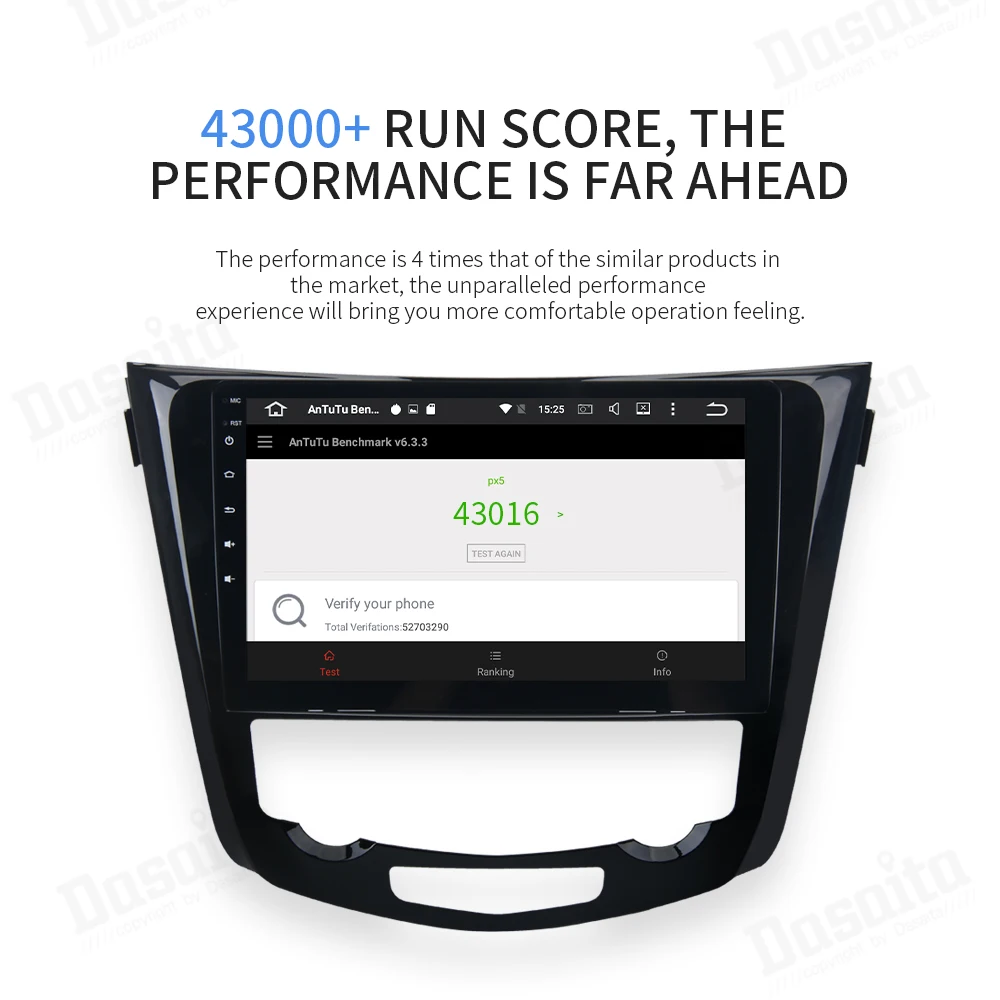 Cheap 10.2" Display Built-in GPS Android 9.0 Octa Core 4GB RAM 32GB ROM 1 din Car GPS for Nissan X-Trail 2014 2015  2016 2017 6
