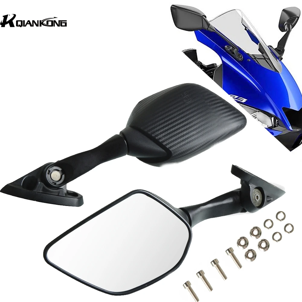 1 пара задние боковые зеркала для мотоцикла Yamaha YZF R3 R25 R15 7/8-2013 2018 2014 2015 | Автомобили