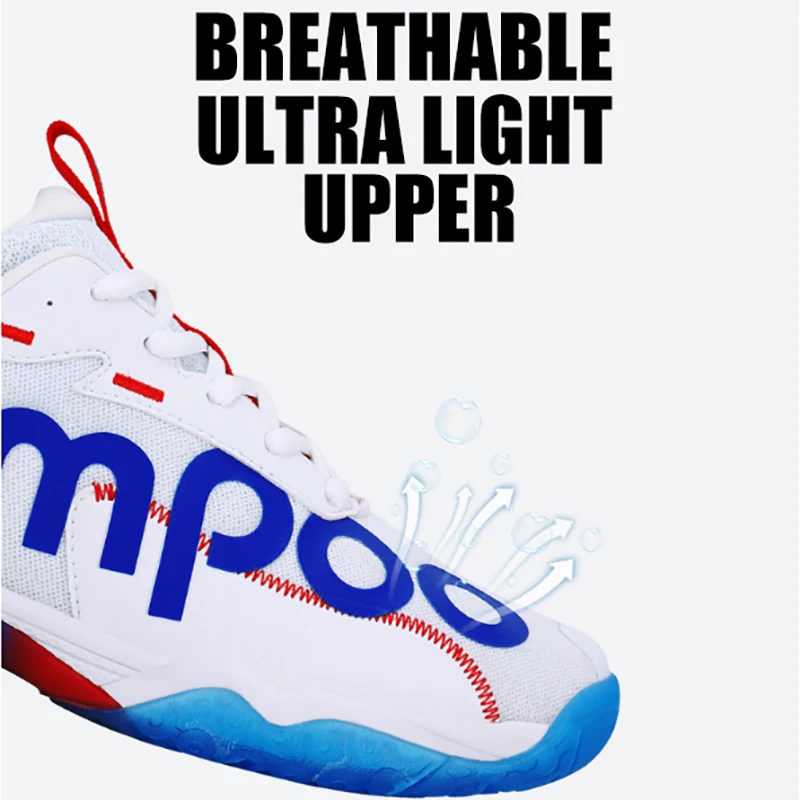 Kumpoo TPU Pro Badminton Shoes Men Women Breathable Ultra Light