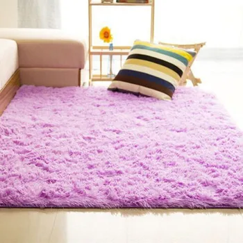 

Customizable Silk Plush Carpet Bedroom Home Living Room Foyer Hall Coarse Table Bathroom Mat Nordic Wake Girl Non-slip Mat Carpe
