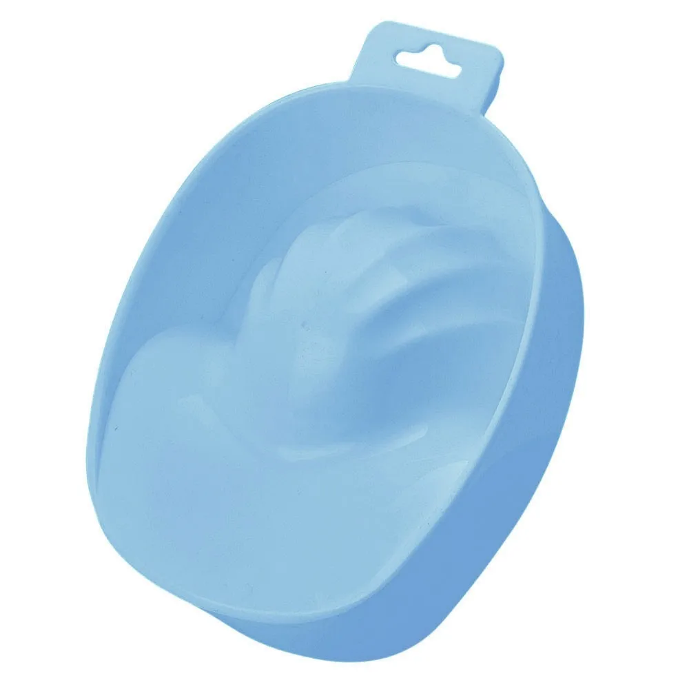 Hand Nail SPA Acetone Resistant Manicure Remover Tray Soak Off Warm Water Bowl D40 - Цвет: Blue