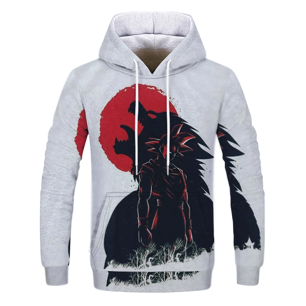 

2020 Anime Dragon Ball Super Hoodie Male 3D Sweatshirts Super Saiyan Goku Printed Outwear Teen Boy Cartoon Hoody Pullover