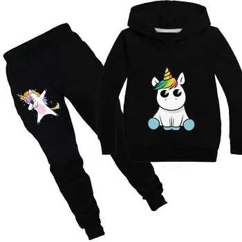 

Unicorn Hoodies Kids Sweatshirts Fashion Kids Hooded T Shirt Baby Toddler Girls Coat Kids Clothes Boys Casual Tee Sportswear Set