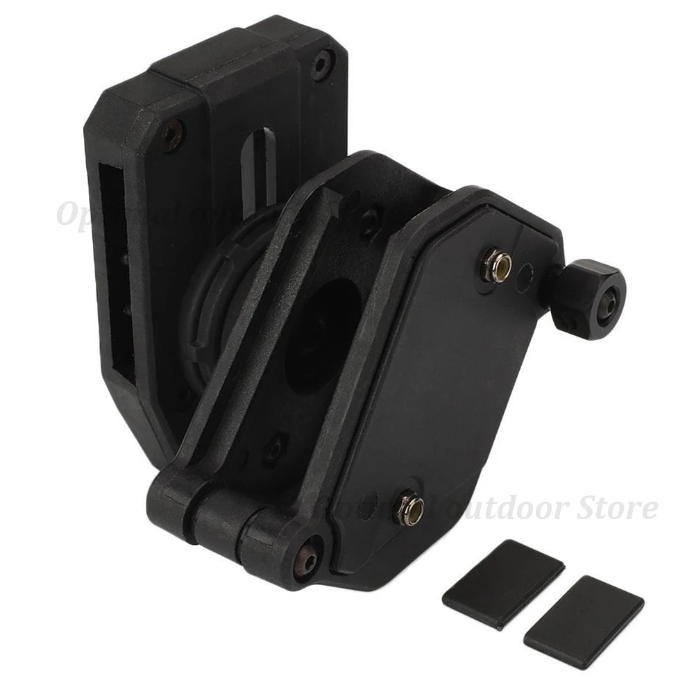 black TOtriat Tactical IPSC USPSA IDPA Multi-Angle Speed Pistol Magazine Pouch Polymer durable adjustable Hunting Mag Holster black - Цвет: black
