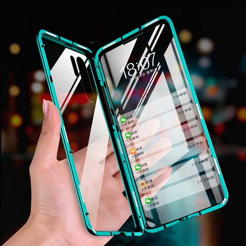 

360° Magnetic Double Glass Flip Case For P30 Pro Huawei Hauwei Hawei P 30 Lite 30Lite Light 30Pro Tempered Glass Full Cover