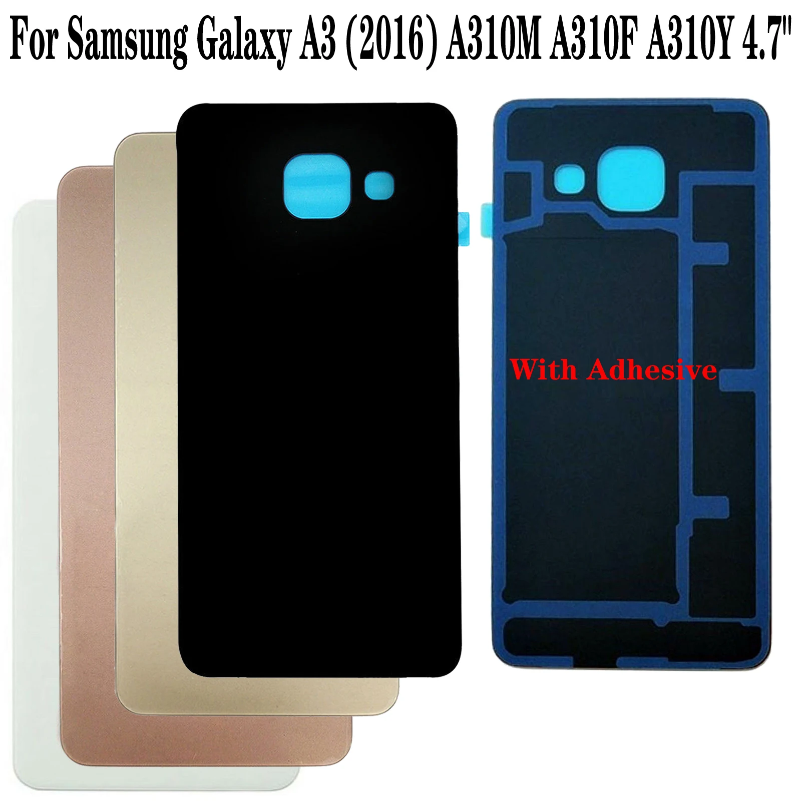 Shyueda Новинка для samsung A3() A310M A310F A310Y 4," задняя дверь корпус крышка батареи+ клей