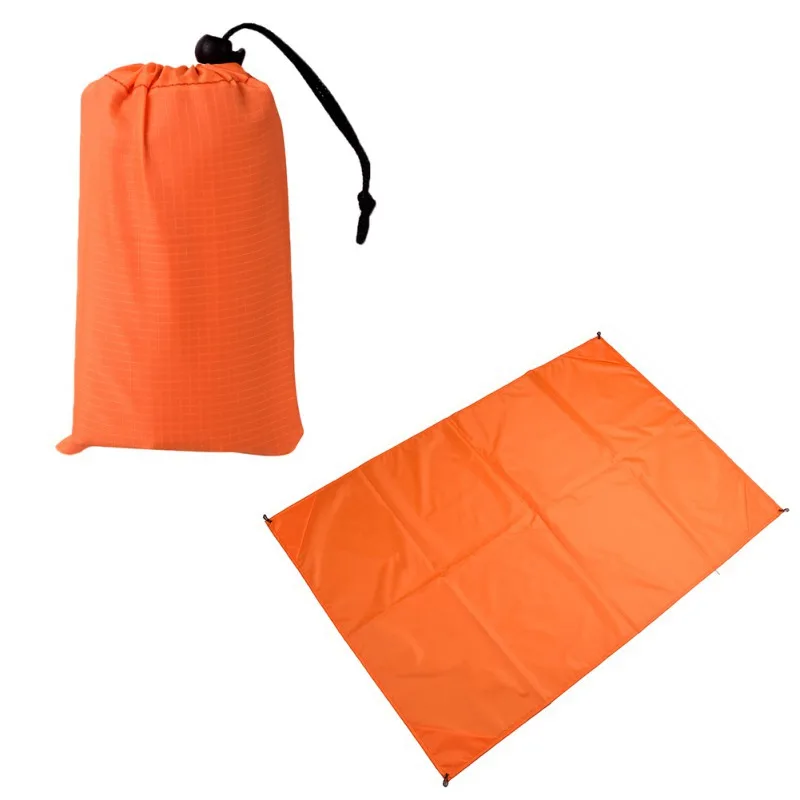 Уличная Складная Лампа Мини водонепроницаемый коврик водонепроницаемый туристический коврик для пешего туризма пикника пляжа компактное одеяло матрас пляжные коврики - Цвет: Оранжевый