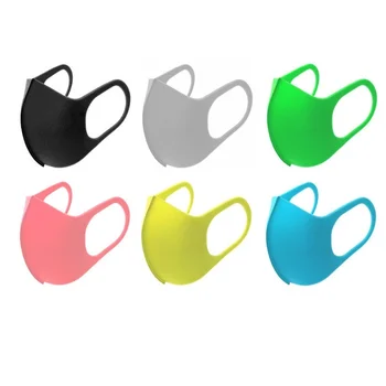 

3PCs Sponge Reusable Mouth Mask Dustproof Anti Dust Nose Protection Face Mouth Masks Black Colorful for Man Woman Adults Kids