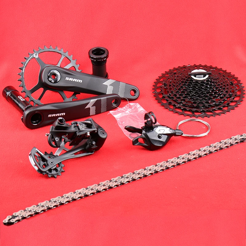 US $334.11 SRAM GX EAGLE 1x12 speed Groupset Kit Shifter Rear Derailleur Chain SX PG1210 NX PG1230 1150T Cassette X1 EAGLE DUB Crankset