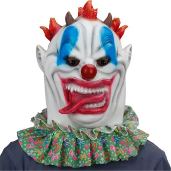 

2020 Halloween Horror Mask Vampire Zombie Clown Mask Big Mouth Tongue out Haunted House Props
