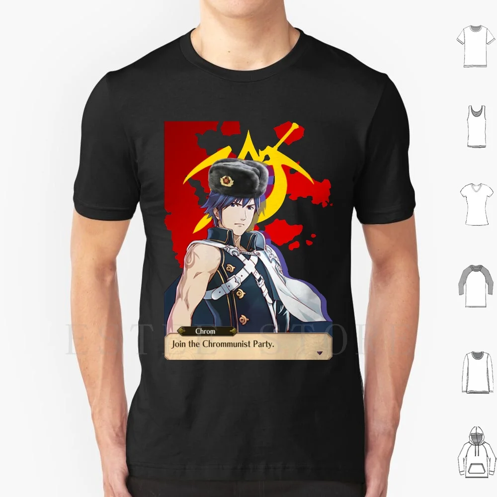 Chrommunist Cable T Shirt Uomo Cotton 6Xl Fire Emblem Fire Emblem Risveglio Fire Emblem Chrom Robin Lucina Fire Emblem