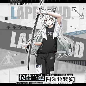 

Anime Arknights Lappland Casual Cotton T-shirt Men Women Summer New Short Sleeve Unisex Harajuku Loose Tee Shorts Cosplay Suit