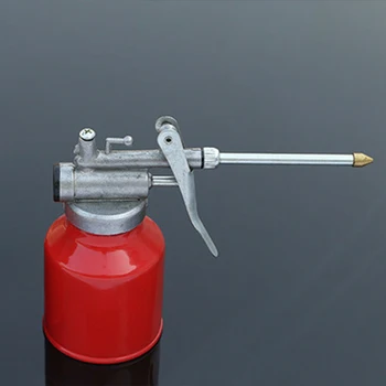 

lubrication High pressure machine oil pot transparent manual machine can oil gun drop bottle long mouth oil pot oiler 250ml