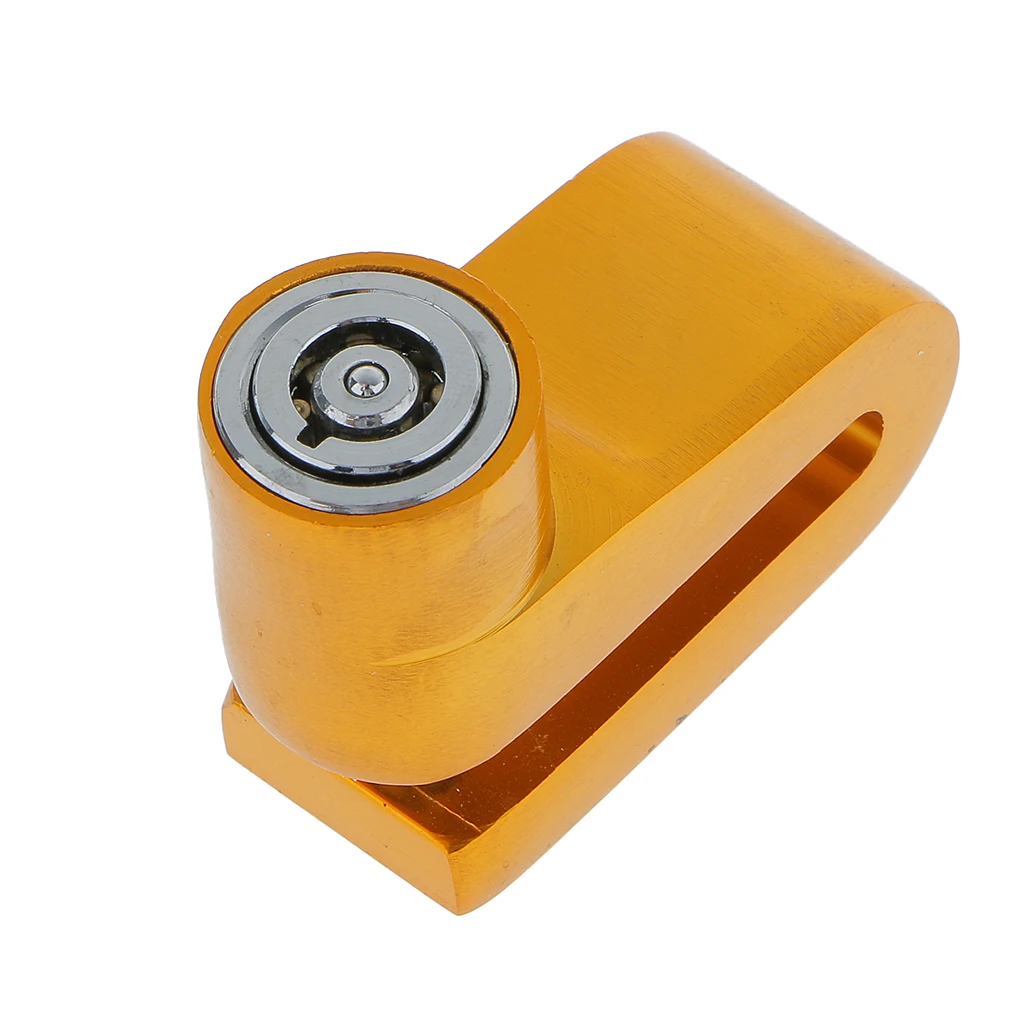 Gold Motorbike Disc Brake Lock Mountain Bike Secrity Kit For Honda 