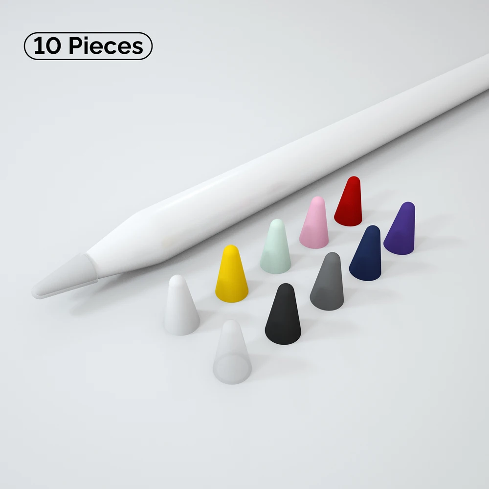 50Pcs/set Tip Cover for Apple Pencil 2nd 1st Generation Nib Case Candy Color Stylus Pen Point Sleeve Silicone Protective Cover apple pencil nib apple pencil case pencil nib pencil tips apple pencil cover stylus pen cover