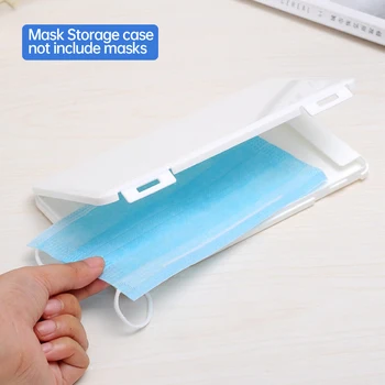 

Portable Dustproof Mask Storage Box Case Disposable Face Masks Container Disposable Mask Storage Organizer for Masks