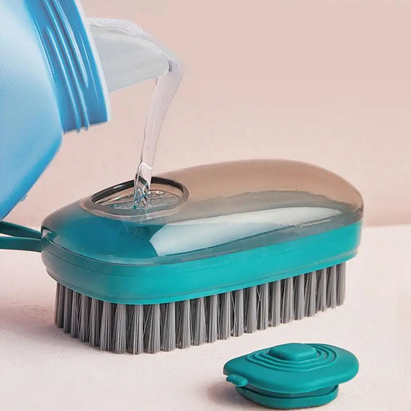 1pc Multifunctional Automatic Liquid Adding Pot Brush Cleaning