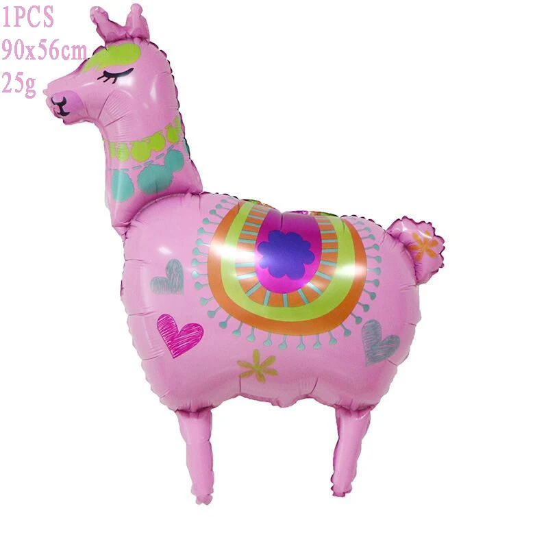 1pcs pink Одноразовые столовые приборы в виде мультяшной овцы, ламы, пиньяты, альпаки, вечерние принадлежности для вечеринки на день рождения, украшения для малышей - Цвет: 1pcs pink