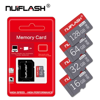 Tarjeta de memoria microsd Clase 10, 8GB, 16GB, 32GB, 64GB, 128GB, mini tarjeta TF, 4gb, con adaptador gratuito