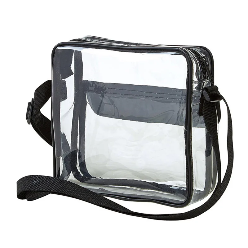 Прозрачная мужская женская сумка на плечо, Повседневная дорожная модная многофункциональная водонепроницаемая сумка через плечо из ПВХ, короткая женская сумка-мессенджер