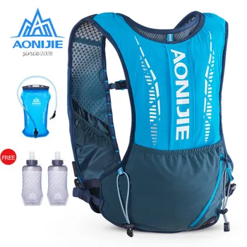 

AONIJIE Marathon Outdoor Hydration Backpack Sports Vest Ultralight Running Bags Free Soft Water Flask Camping Hiking Cycling 5L