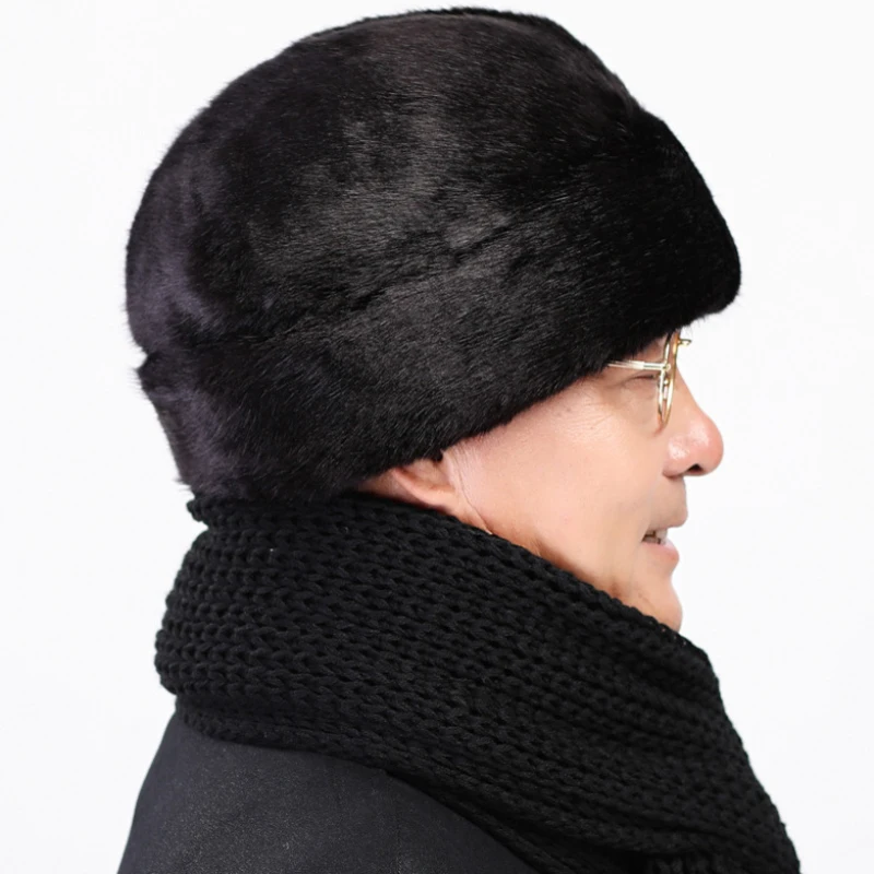 Nový zima čepice muži bombardér klobouky falešný kožich čepice venku teplý zahustíme muž čepice retro stylové sníh čepice rus klasický