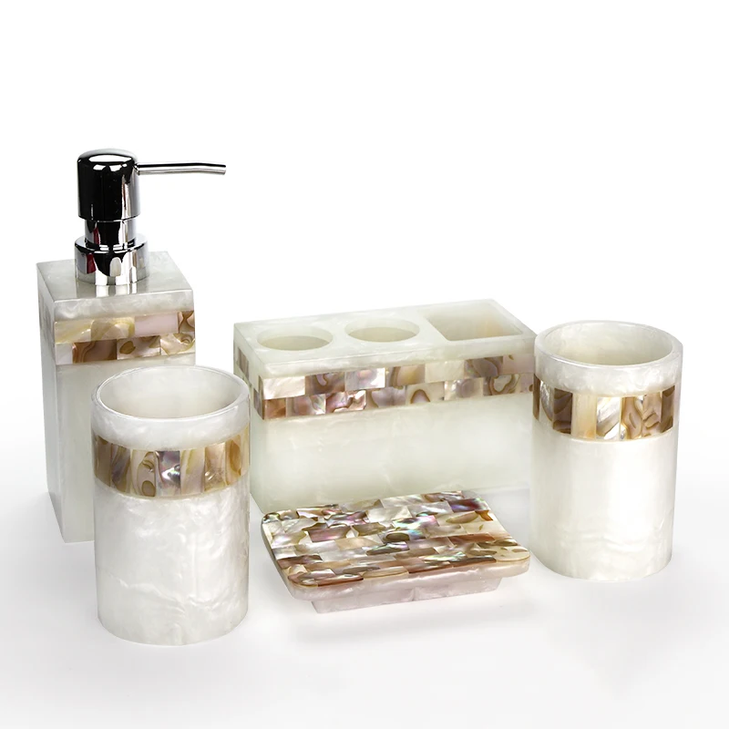Light luxury shell home bathroom European wash suit bathroom supplies brush tooth cup soap bottle soap dish toothbrush holder