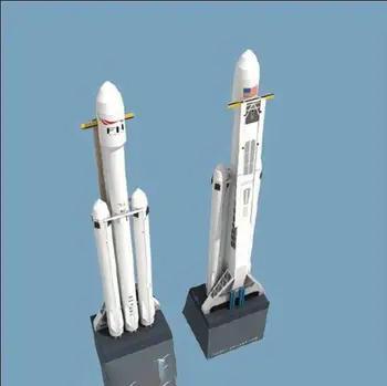 

3D Paper Model SpaceX Falcon Heavy-duty Rocket Papercraft Handmade Puzzles Educational DIY Kids Toys Birthday Gift 2204