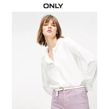 

ONLY Women's Loose Fit Creased Chiffon Shirt | 119131516