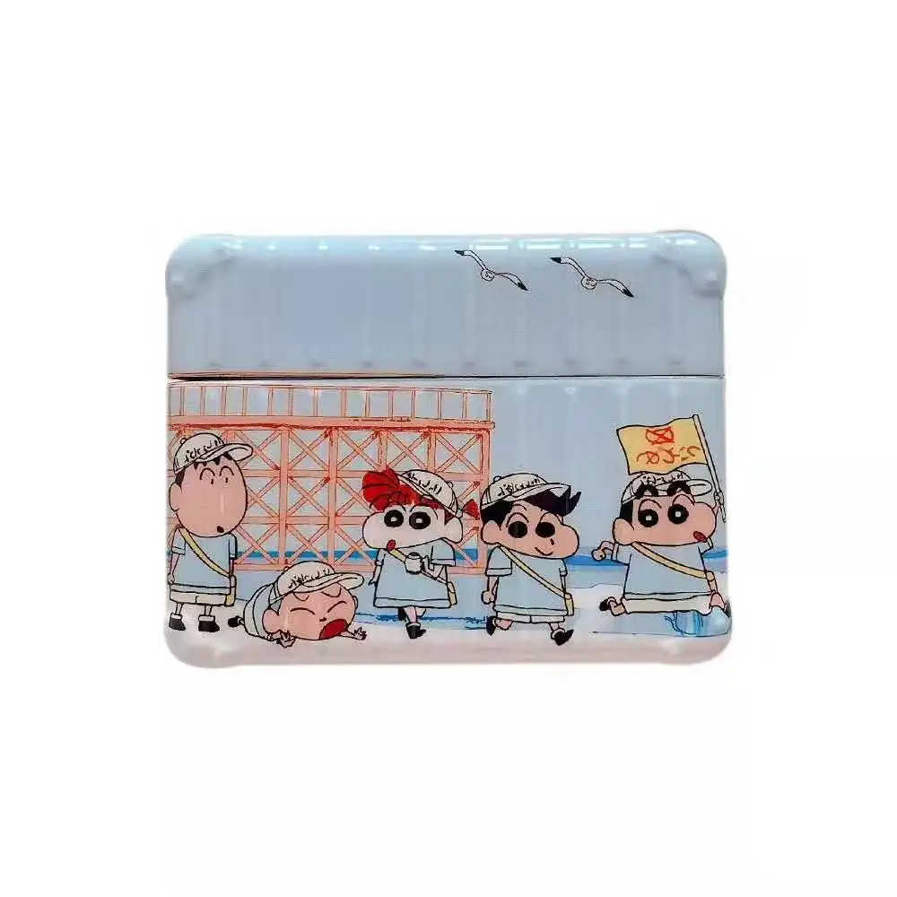 Милый чехол Crayon Shin-chan для Apple Airpods противоударный чехол для Apple AirPods 1 2 3 наушники костюм чехол s защитный чехол