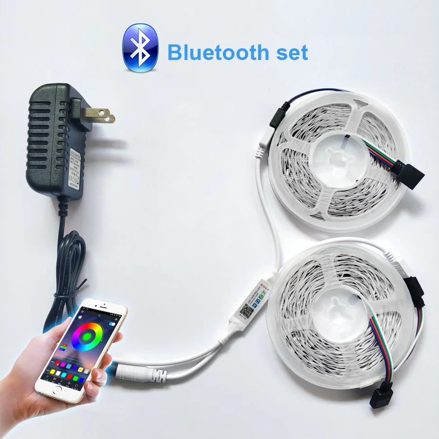 2835 SMD 5050 RGB светодиодный светильник 5 м 10 s Лента светодиодная Диодная лампа гибкий