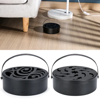 

Mosquito Coil Holder Mosquito coil tray with handle and lid safe fireproof iron mosquito coil box