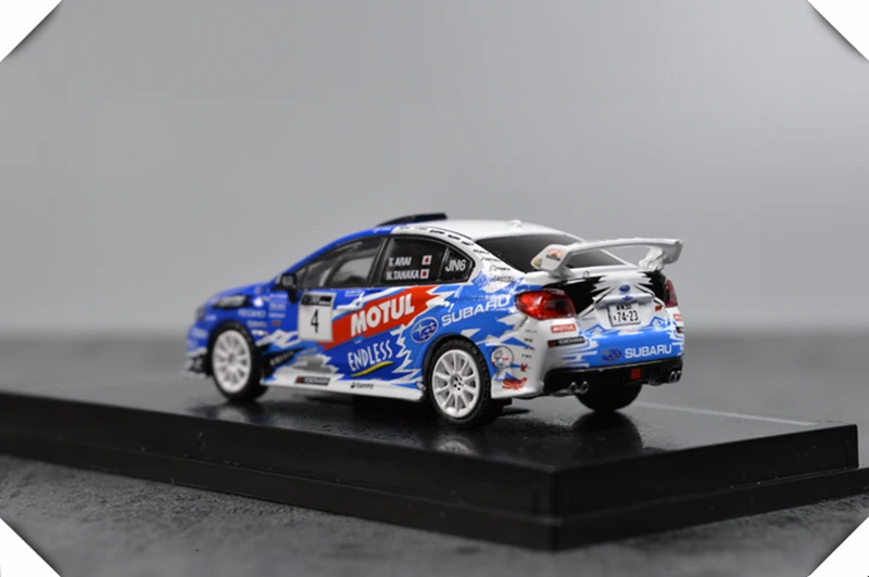 1: 64 масштабная модель автомобиля сплав литье под давлением синий Impreza WRX STI миниатюрная сцена Игрушка гоночный автомобиль стол коллекция подарок