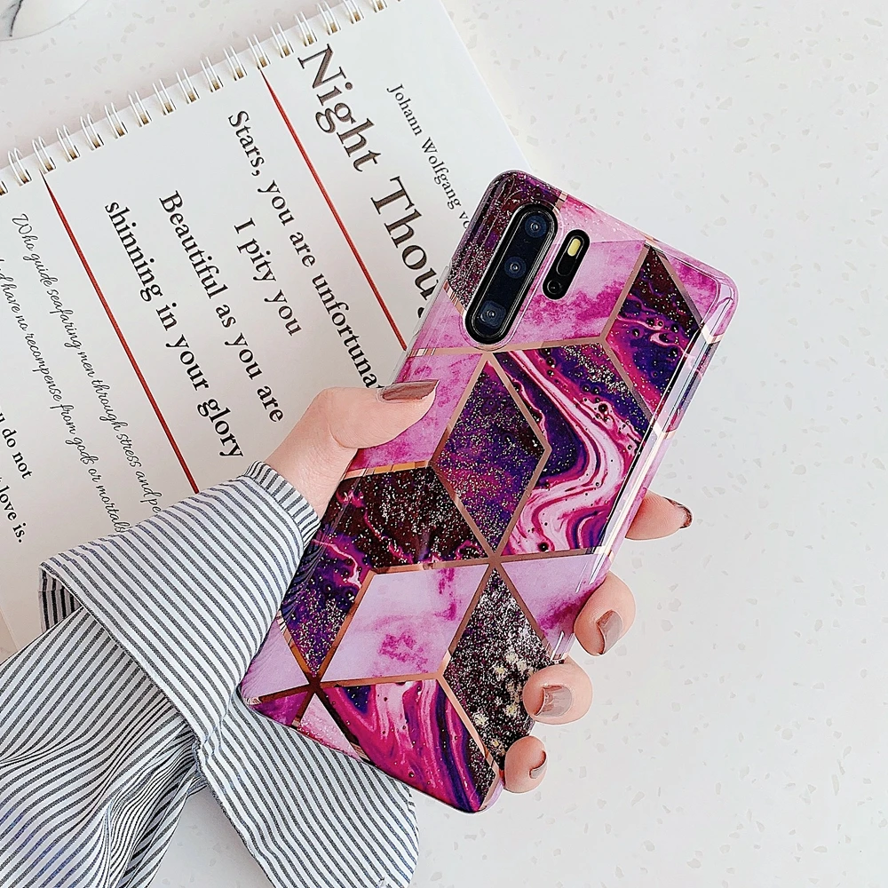 E Чехол для Redmi Note 8, чехол для Etui Xiaomi Redmi Note 5, 6, 7, 8 Pro, Модный чехол из ТПУ с алмазным мрамором, чехол для Xiaomi Redmi Note 8 Pro - Цвет: E