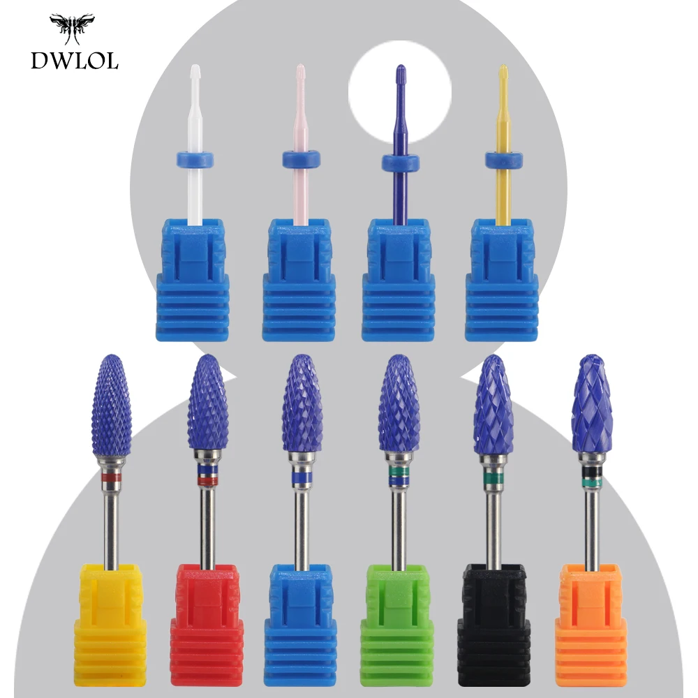 

Milling Cutter For Manicure Ceramic Mill Manicure Machine Set Cutter For Pedicure Electric Nail Files Nail Drill Bit