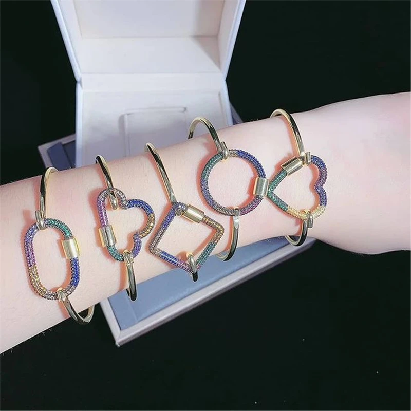 High Quality Pave Micro- Zircon Closed Circle Clasps DIY Jewelry Making Supplies Necklace Pendants Accessories