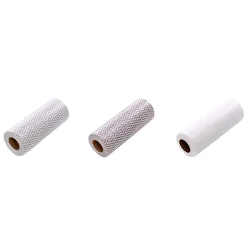 

Disposable Dish Cleaning Towels 3 Rolls Household Clean Tissue Paper All-Purpose Cleaner Wipes for Kitchen Bathroom