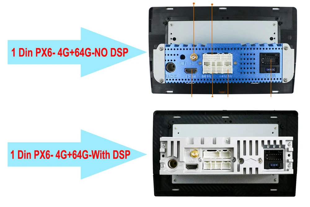1 din DSP Android 10 Восьмиядерный PX6 автомобильный Радио Стерео GPS Navi Аудио Видео блок ПК