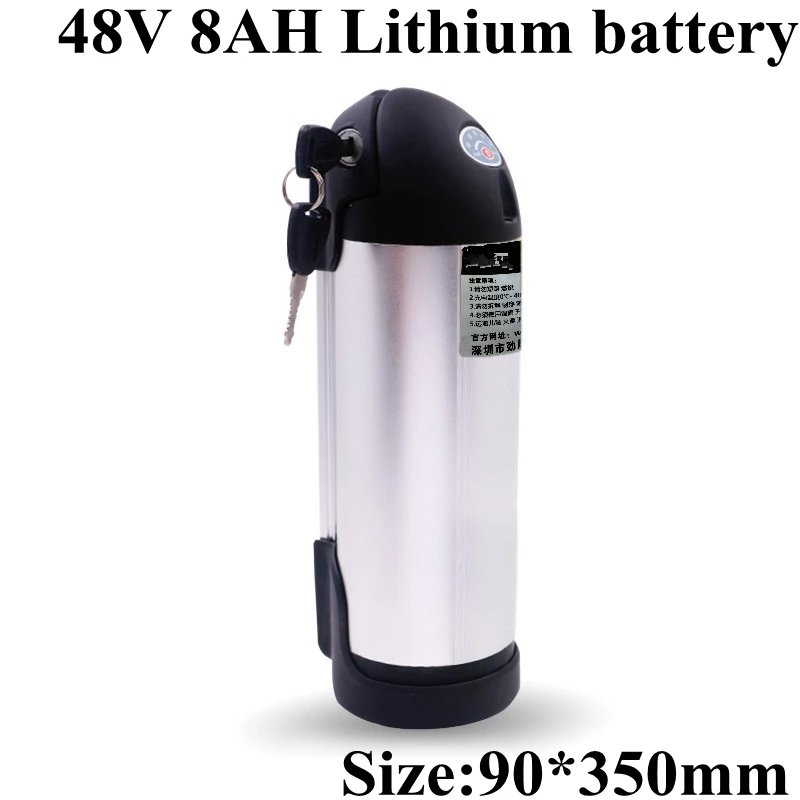 Заказной e-велосипед Akku 48V 8Ah 18650-13S4P перезаряжаемая литиевая батарея для E-для велосипедов и скутеров с 54,6 V 2A зарядным устройством