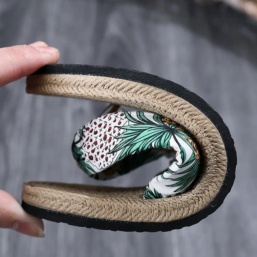 Summer Bohemia Casual Flip Flops Pineapple Flat Shoes 36-40 plus size Comfortable Women Platform Slippers Women Flats Slippers