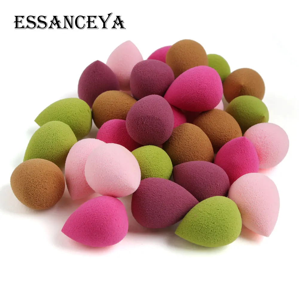 ESSANCEYA 30 шт./упак. мини макияж губка брелок в виде тыквы в виде капли воды, Форма тональный крем Мягкий макияж затяжек смешанные Цвет косметическая губка