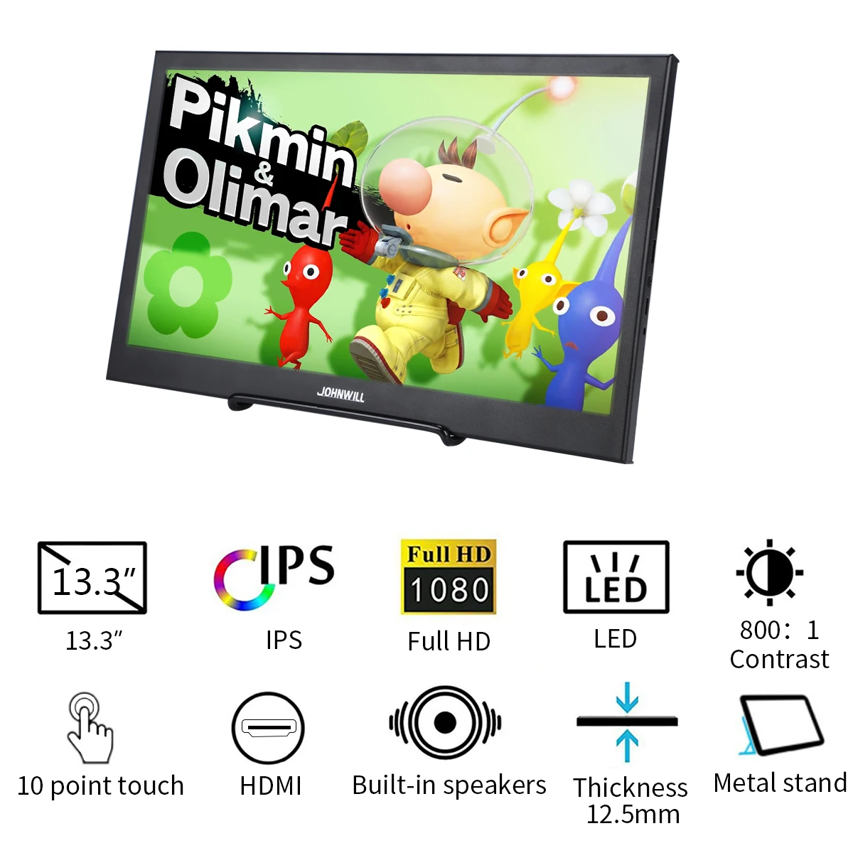 Монитор 13 3 дюйма монитор 2K 2560x1440 сенсорный экран 1080P игровой HDMI ПК для Raspberry Pi PS3